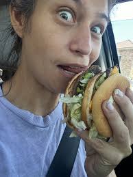 i was heading off for a hike and hungry. i make such good choices. 😂 this  is why i work out. so i can eat whatever i want. also, fully blame Josie