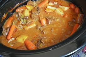 In a small bowl, stir together 2 cups of boiling water and dry soup mix; Crock Pot Onion Soup Mix Beef Stew Pams Daily Dish