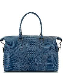 Brahmin Melbourne Collection Duxbury Crocodile Embossed Weekender Dillard S Street Style Parisian Brahmin Crocodile
