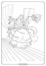 Barbie in a fashion fairytale coloring pages free. Printable Barbie Fashion Fairytale Coloring Pages 01