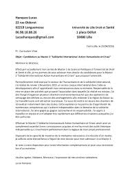 Ce modèle devrait vous aider à décrocher ces postes où la le service civique est un engagement volontaire au service de l'intérêt général. Lettre Motivation Master Par Fichier Pdf