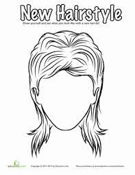 See what she looks like in. Hairstyle Coloring 70 S Rockstar Worksheet Education Com Coloring Pages Hair Color How To Draw Hair