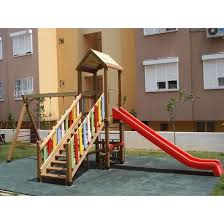 Kucuk Cocuk Oyun Parki Icerigi 1 Adet Duz Kaydirak 1 Adet 2 Li Salincak 1 Adet Tirmanma 1 Adet Kule Olculer Genislik 4 00 Metre U Kaydirak Park Tirmanma