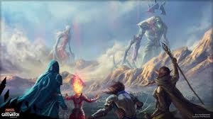 Malazan and MTG alliance vs Warhammer: Age Of Sigmar and Wheel Of Time  alliance. 