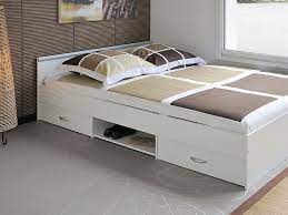 Polsterbett komplett malin bett 140x200 weiss lattenrost matratze. Jugendbett Bett 140x200 Weiss Lattenrost Matratze Bettkasten Leader 3 1 Ebay