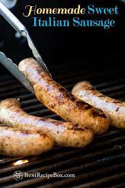 Easy Recipe For Sweet Italian Sausage This Recipe For Homemade Sweet Italian Homemade Sausage Recipes Italian Sausage Recipes Homemade Italian Sausage Recipes
