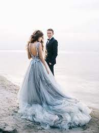 36 Beautiful Beach Theme Wedding Dress Design Ideas For Unforgettable Moment Baby Blue Wedding Dresses White Bridal Dresses Wedding Dress Inspiration