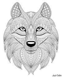Wolves are beautiful and powerful creatures the perfect subject for adults to color. Pin Auf Coloring Pages