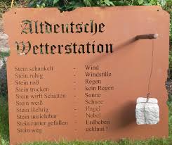 Wetterstation Garten Schild Metall Rost Deko Edelrost Schild Gartendekorationen Shop