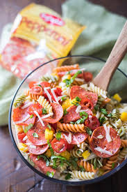 Posted on june 17, 2021. Pepperoni Pasta Salad Recipe Tri Color Rotini Pasta Salad