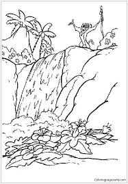 Use these images to quickly print coloring pages. Rafiki On The Waterfall Coloring Page Free Coloring Pages Coloring Home