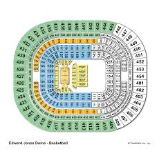 The Dome At Americas Center St Louis Mo Seating Chart View