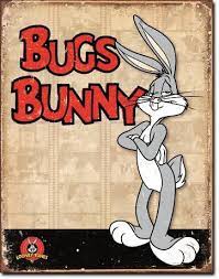 Bugs Bunny Retro Tin Sign 12 5 X 16 Inches Bugs Bunny Retro Cartoons Looney Tunes