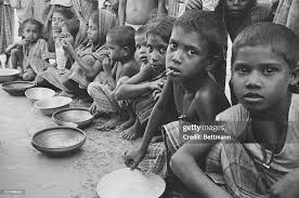 Wait for Lunch. Bhola Island, East Pakistan: Children, mostly... News Photo 
