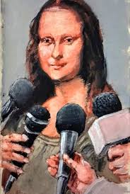 What is the name of the artist who created the "beyond the door" painting?