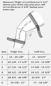 bauerfeind genutrain size chart best picture of chart