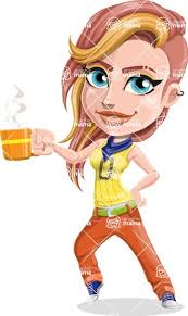 Dance Woman Vector Cartoon Character AKA Melissa