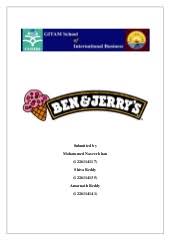 Ben Jerry Organizational Design