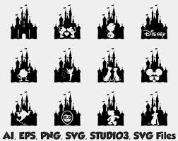Free Free 126 Disney Castle Silhouette Svg SVG PNG EPS DXF File