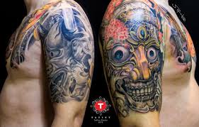 It represents a significant change in your life and also. Shoulder Japanese Skull Tattoo By Tatist Tattoo