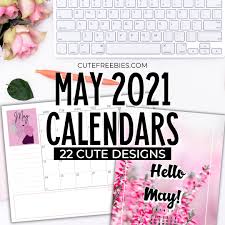 If you would prefer a calendar which you're going to have the ability to edit and add your notes only have a look at word calendar templates. Free Printable May 2021 Calendar Pdf Cute Freebies For You