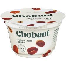 Chobani Whole Milk Greek Yogurt Coffee Cream Blended 5 3oz Walmart Com Walmart Com