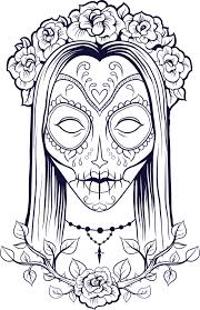 There's something for everyone from beginners to the advanced. Sugar Skull Coloring Page 9 Kidspressmagazine Com