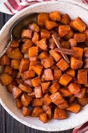 Only 5 Ingredients To Make These Perfectly Delicious Cinnamon Honey Butter Roasted Potatoes Sauteed Sweet Potatoes Cinnamon Honey Butter Roasted Sweet Potatoes