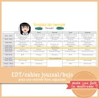Je fais mon cahier journal quotidien sous publisher, avec un fichier différent pour chaque jour de l'année. Emploi Du Temps Cahier Journal Et Bujo Pour Etre Une Maitresse Organisee