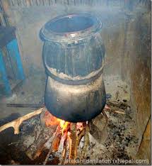 Rakshi Is The Distilled Alcoholic Drink Of Nepal It Is Commonly Made From Kodo A Variety Of Millet Found In Nepal There Nepali Food Distillation Nepal Food