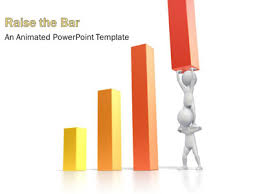 Teamwork Raise Bar Graph A Powerpoint Template From
