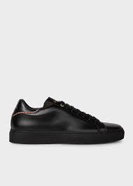 Black Leather Beck Trainers Paul Smith Asia
