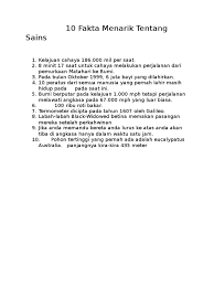 Pun begitu, ada beberapa hal yang menarik soal islam ini dalam satu dekade terakhir. 10 Fakta Menarik Tentang Sains