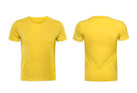 Foto De Amarelo Tshirts Frente E Verso Usado Como Modelo De Design E Mais Fotos De Stock De Camiseta Istock