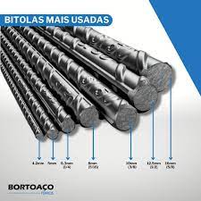 Bortoaco Os Vergalhoes Sao Um Produto Em Forma De Barras Que Possuem Superficie Nervurada Sao Empregados Na Construcao Em Forma De Ferragens Armaduras Para Concreto Armado E Para Aplicacao De Sustentacao