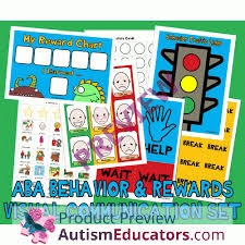 Visual Behavior Reinforcment Token Rewards Set W Pecs Picture Cards Autism
