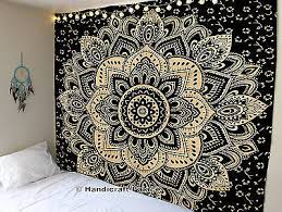 10,000's of names are available, you're bound to find one you like. Bohemian Ombre Mandala Tapestry Black And Gold Wall Hanging Cotton Bed Cover Ebay