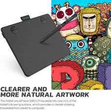Limited time sale easy return. Amazon Com Parblo A640 V2 Graphic Drawing Tablet 6 X 4 Android Supported Pen Tablet With Wool Felt Liner Bag And Two Fingers Glove Perfect For Osu Remote Working Online Teaching Computers