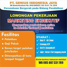 Temukan info lowongan kerja / pekerjaan magang, mahasiswa, kerja sampingan terbaru yang bisa kamu apply sekarang, gratis! Loker Magelang Id On Twitter Lowongan Kerja Magelang Pt Genius Indonesia Jaya Marketing Eksekutif Lokermagelang Lokermuntilan Lowongankerjamagelang Magelang Lokerjateng Lokerjogja Lokertemanggung Lokerwonosobo Lokerpurworejo