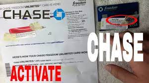 Look for a sticker on your credit card that contains instructions on how to activate your card. How To Activate Chase Freedom Unlimited Credit Card Youtube