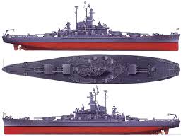 The south dakota class battleship was the last class of interwar battleship that did comply with the washington naval treaty, meaning its displacement was limited to 35,000 tonnes, hence the smaller size of the ship compared to the iowa, which did not comply. Uss South Dakota Bb 57 Battleship 1945 Google Image 02 18 Battleship Naval History Warship