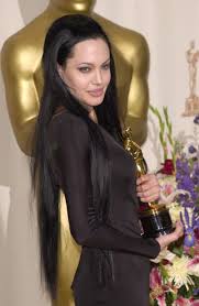 Wow Never Seen Her In Long Dark Hair Beautiful Vampire Lady Angelina Jolie 90s Angelina Jolie Angelina Jolie Pictures
