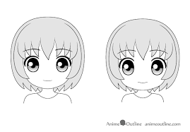 Depending on the style, anime hair can be very complex. How To Draw Different Styles Of Anime Heads Faces Animeoutline