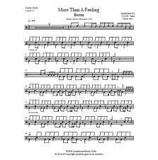 Drum Score Boston More Than A Feeling Drum Sheet Music Drums Sheet Sheet Music