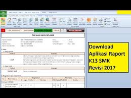 Apr 04, 2018 · format raport k13 terbaru sekali lagi aplikasi raport ini dibuat dengan sistem deskripsi otomatis kemudian rentang interval kkm disesuaikan dengan peraturan menteri. Format Raport K13 Smk Versi 2017 Sesuai Permen 23 Tahun 2016 Youtube