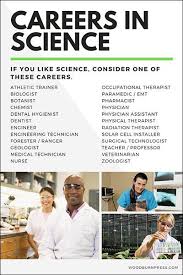 Careers In Science In 2020 Career Counseling List Of Careers Career Planning High School