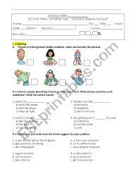 7th grade health education objectives. Test Health Problems 7th Grade Esl Worksheet By Mmsilva