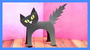Math, language arts and other activities, including letters and the alphabet, handwriting, numbers, counting, shapes, sizes, patterns, opposites, before/after, above/below, same/different, phonics free preschool and kindergarten worksheets. Black Cat Paper Craft Halloween Crafts For Kids Youtube