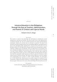 This education profile describes recent trends in philippine education and student mobility and provides an overview of the structure of the education system in the philippines. Pdf Inclusive Education In The Philippines Through The Eyes Of Teachers Administrators And Parents Of Children With Special Needs