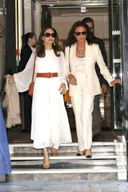 Long sleeve dress, $118.00 from bloomingdale's. Angelina Jolie Puts A Summer Spin On Parisienne Style Vogue